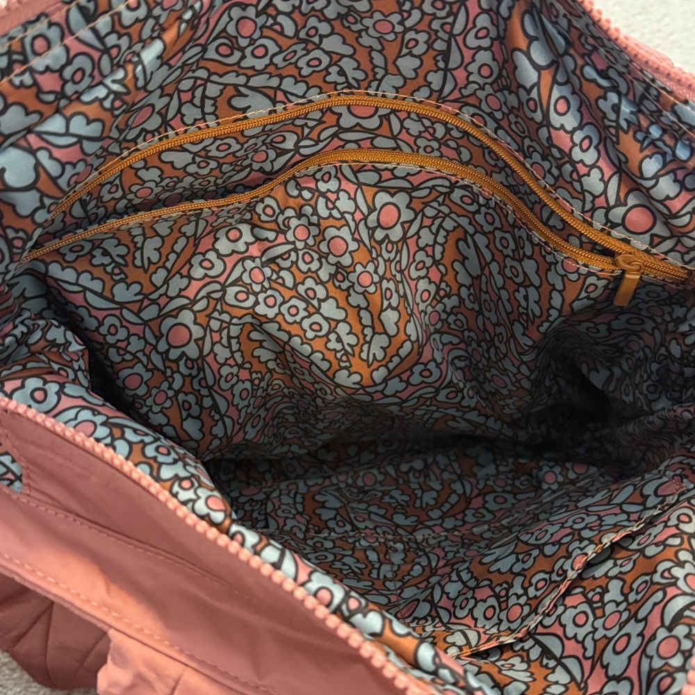 Vera Bradley Quilted Pink Tote Bag - Picture 3 of 5